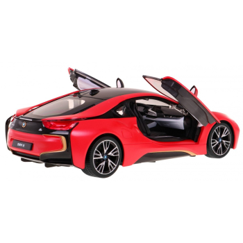 BMW i8 czerwone RASTAR model 1:14 Zdalnie sterowane auto + pilot 2,4 GHz